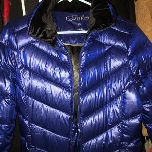 Royal Blue Puffer Coat